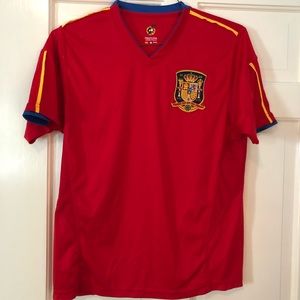 Medium Spain vneck shirt for sale!